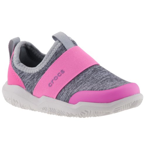 CROCS SWIFTWATER EasyON rózsaszín/szürke gumis belebújós vízicipő 22-35