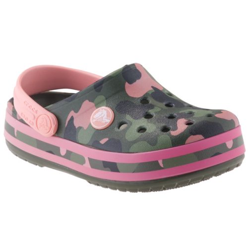 CROCS CROCBAND MULTIGRAPHIC katona/málna/rózsa papucs 22-35