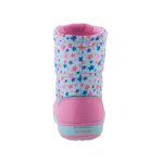 CROCS LODGEPOINT GRAPHIC világoskék-rózsaszín CSILLAGOS hótaposó csizma