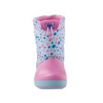 CROCS LODGEPOINT GRAPHIC világoskék-rózsaszín CSILLAGOS hótaposó csizma