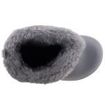 CROCS Lodgepoint Metallic szürke-ezüst-metál hótaposó csizma