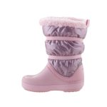 CROCS LODGEPOINT METALLIC rózsa-metál hótaposó csizma