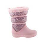 CROCS LODGEPOINT METALLIC rózsa-metál hótaposó csizma