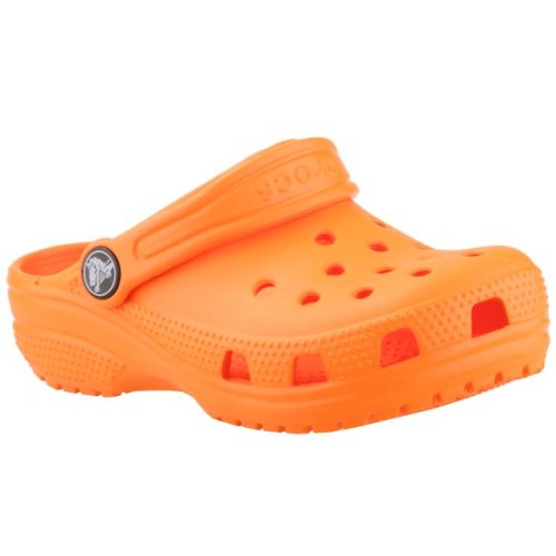 Crocs Classic Clog narancssárga hátul pántos papucs