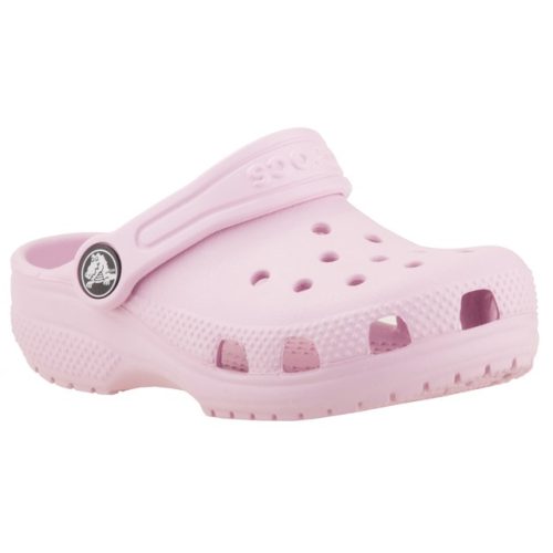 Crocs Classic Clog halvány rózsaszín hátul pántos papucs