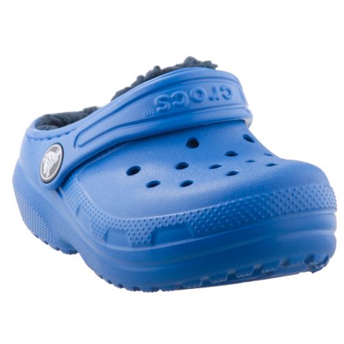 Crocs Classic Lined Clog T kék bélelt fiú papucs