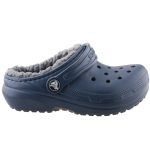 Crocs Classic Lined Clog T sötétkék-sötétszürke bélelt fiú papucs