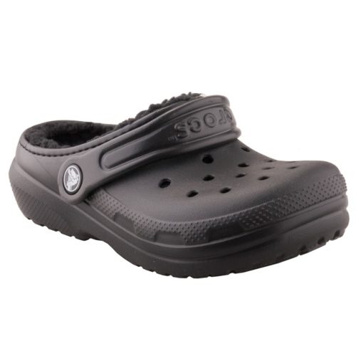 Crocs Classic Lined Clog K fekete bélelt gyerek papucs