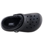 Crocs Classic Lined Clog K fekete bélelt gyerek papucs