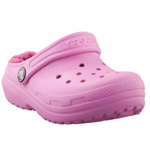 Crocs Classic Lined Clog K rózsaszín bélelt lány papucs