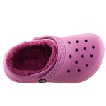 Crocs Classic Lined Clog K rózsaszín bélelt lány papucs