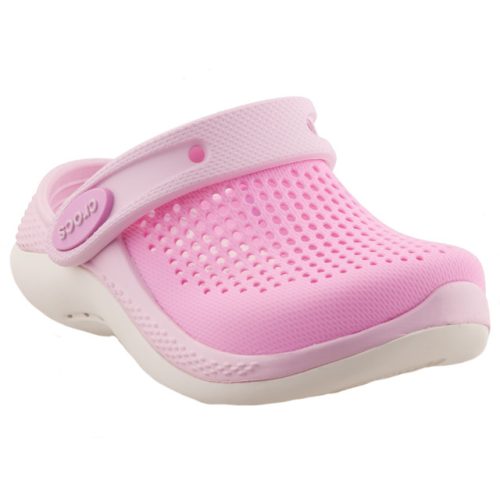 Crocs LiteRide 360 Clog rózsaszín-pink hátul pántos lány papucs