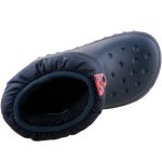 Crocs Classic Neo Puff sötétkék-piros fiú hótaposó