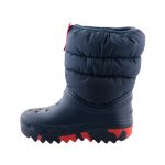 Crocs Classic Neo Puff sötétkék-piros fiú hótaposó