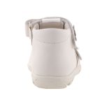 SIESTA-RICHTER 2 csatos tépős fehér nappa zárt orrú szandál