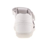 SIESTA-RICHTER 2 csatos tépős fehér zárt orrú nappa bőr szandál