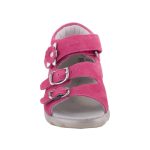 SIESTA-RICHTER málna 2 csatos tépőzáras HARÁNTEMELŐS velúr bőr gyerek szandál