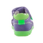 SIESTA-RICHTER 2 tépős lila/neonzöld zárt orrú szandi