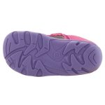 SIESTA-RICHTER málna/lila 2 tépőzáras zárt orrú velúr gyerek szandál