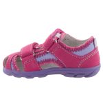 SIESTA-RICHTER málna/lila 2 tépőzáras zárt orrú velúr gyerek szandál