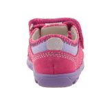 SIESTA-RICHTER málna/lila 2 tépőzáras zárt orrú velúr gyerek szandál