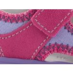 SIESTA-RICHTER málna/lila 2 tépőzáras zárt orrú velúr gyerek szandál