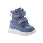 Siesta-Richter magas szárú tépőzáras sötétkék-narancssárga JETIS Sympatex(Vízálló) bundás téli bakancs