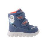 Siesta-Richter magas szárú tépőzáras sötétkék-narancssárga JETIS Sympatex(Vízálló) bundás téli bakancs