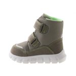 Siesta-Richter magas szárú tépőzáras khaki-sárga jeep-es LEDES Sympatex (Vízálló) bundás téli bakancs