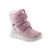 Siesta-Richter rózsaszín hópelyhes 2 tépőzáras szőrme béléses sympatex (vízálló) velúr bőr kislány csizma