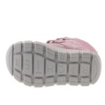 Siesta-Richter rózsaszín hópelyhes 2 tépőzáras szőrme béléses sympatex (vízálló) velúr bőr kislány csizma