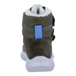 Siesta-Richter sötétzöld 2 tépőzáras szőrme béléses sympatex (vízálló) velúr bőr kisfiú csizma