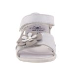 SIESTA-RICHTER 2 tépős ezüst/fehér VIRÁGOS lány szandál