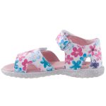 SIESTA-RICHTER fehér/színes virágos 2 tépőzáras  gyerek szandál