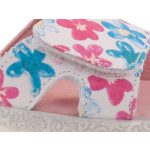 SIESTA-RICHTER fehér/színes virágos 2 tépőzáras  gyerek szandál