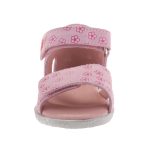 SIESTA-RICHTER 2 tépőzáras VIRÁGOS rózsaszín velúr bőr gyerek szandál
