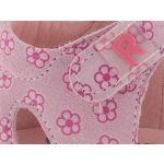 SIESTA-RICHTER 2 tépőzáras VIRÁGOS rózsaszín velúr bőr gyerek szandál