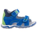 SIESTA-RICHTER 2 tépős tengerkék/zöld/sötétkék velúr bőr szandál