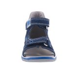 SIESTA-RICHTER 2 tépőzáras sötétkék/kék/szürke velúr bőr gyerek szandál