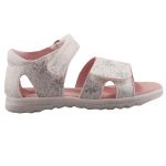 SIESTA-RICHTER hologramos/virágos/ezüst 2 tépős szandál