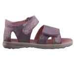 SIESTA-RICHTER 2 tépőzáras levendula lila csillogó virágos gyerek szandál
