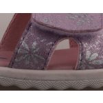 SIESTA-RICHTER 2 tépőzáras levendula lila csillogó virágos gyerek szandál