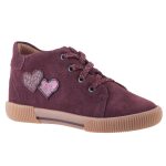 SIESTA-RICHTER burgundi vörös SZÍVECSKÉS fűzős bőr cipő