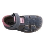 SIESTA-RICHTER tépős 2 csatos világoskék/rózsaszín HARÁNTEMELŐS zárt orrú szandál