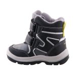 Geox Flanfil Boy 2 tépőzáras szürke-fekete Amphibox (Vízálló) bélelt hótaposó
