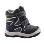 Geox Flanfil Boy 2 tépőzáras szürke-fekete Amphibox (Vízálló) bélelt hótaposó