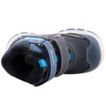 Geox Flanfil Boy 2 tépőzáras sötétkék-szürke Amphibox (Vízálló) bélelt fiú hótaposó