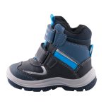 Geox Flanfil Boy 2 tépőzáras sötétkék-szürke Amphibox (Vízálló) bélelt fiú hótaposó