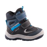 Geox Flanfil Boy 2 tépőzáras sötétkék-szürke Amphibox (Vízálló) bélelt fiú hótaposó