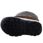 Geox Flanfil Boy tépőzáras sötétszürke-narancssárga űrhajós Amphibox (Vízálló) bélelt fiú hótaposó